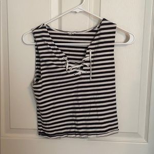 Striped crop top